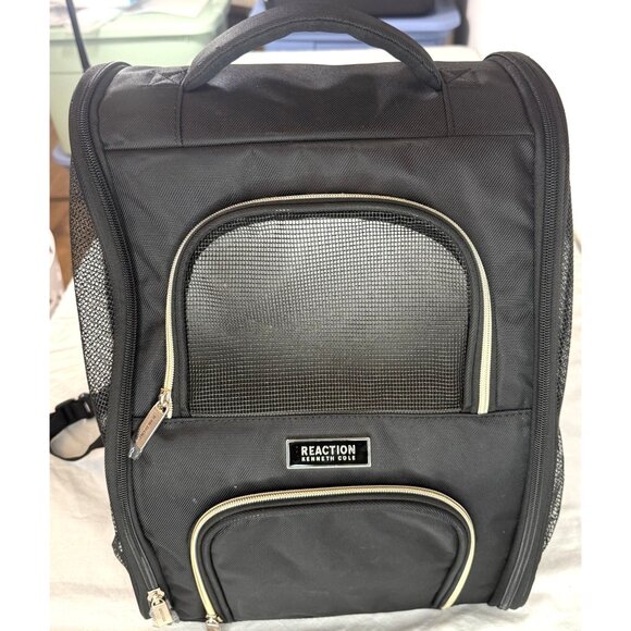 Kenneth Cole Reaction Black Pet Carrier Backpack- New No Tag - Picture 1 of 6